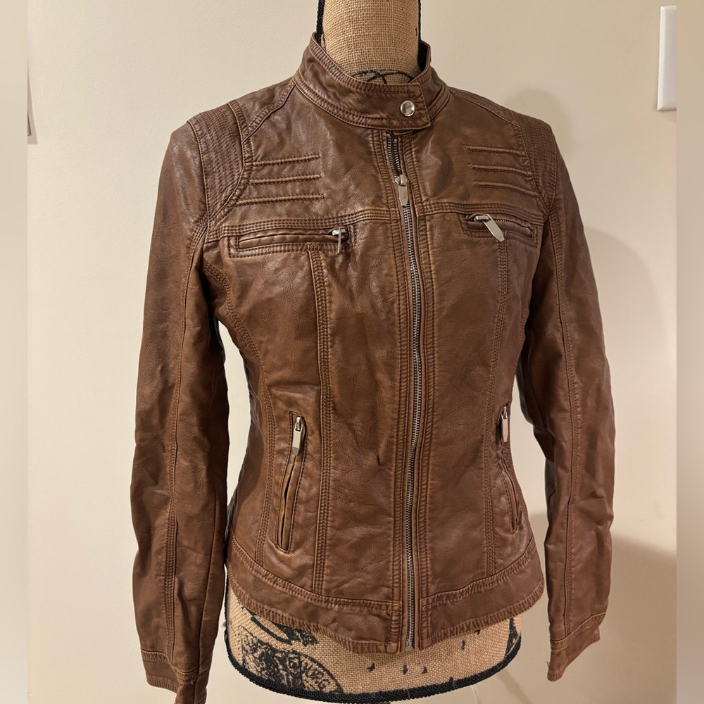 Faux Leather Jacket